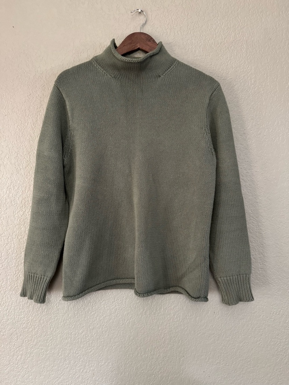 J. Crew sage green size small roll neck sweater